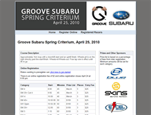 Tablet Screenshot of groovesubarucrit.signup365.com